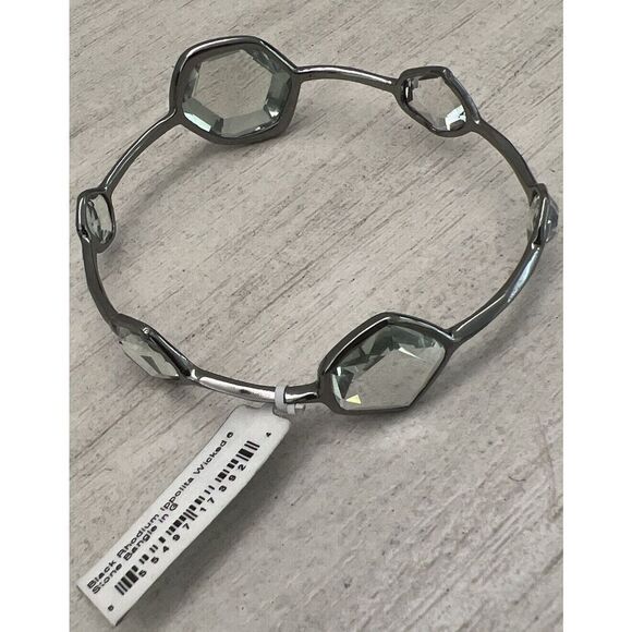 Ippolita Black Rhodium Silver 925 Diamond Wicked 6 Station Bangle Bracelet $2495 - Picture 2 of 12